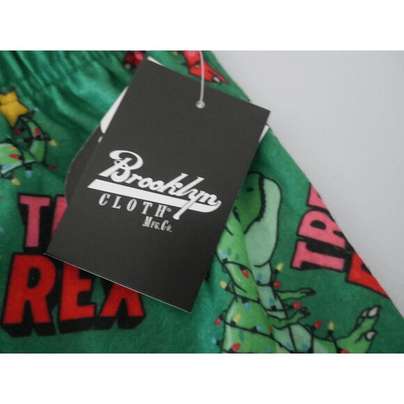 Brooklyn Cloth Youth Boys Christmas Pajama Pants Size 14/16 “Tree Rex” - Picture 8 of 12